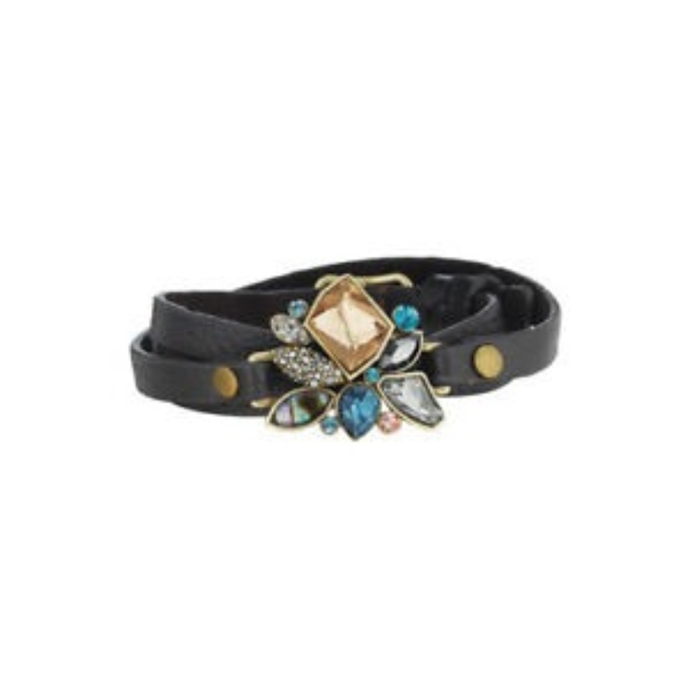 Sunset on the Seine Leather Wrap Bracelet